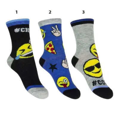 Emoji sokker til drenge 1-par frit valg