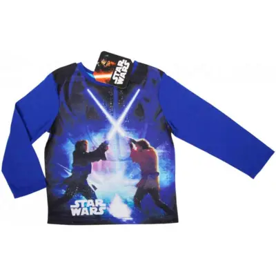 Star Wars langærmet t-shirt blå