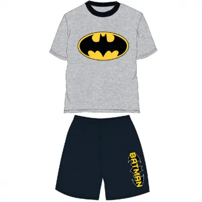 Batman t-shirt og shorts sæt grå sort