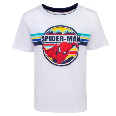 Hvid Spiderman kortærmet t-shirt
