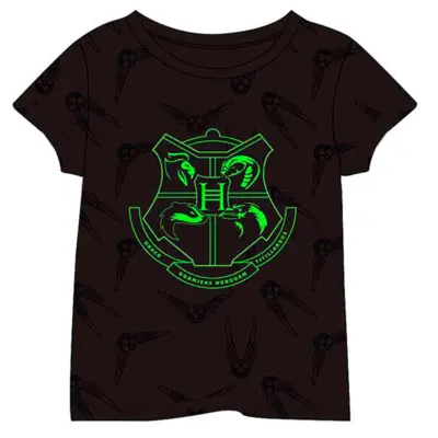 Harry Potter kort t-shirt med Glow in the dark effekt