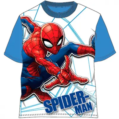 Marvel Spiderman kort t-shirt blå
