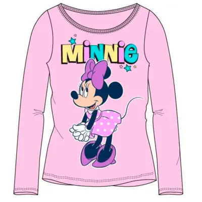 Minnie Mouse t-shirt med lange ærmer i lyserød