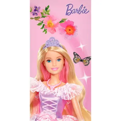 Barbie badehåndklæde 70x140