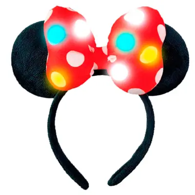 Minnie Mouse hårbøjle med lys