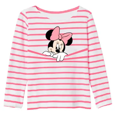 Minnie Mouse bluse lyserød stribet