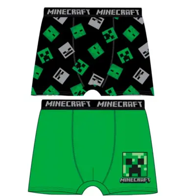 Minecraft boxershorts creeper 2-pak