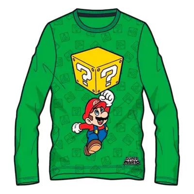 Super Mario langærmet t-shirt grøn