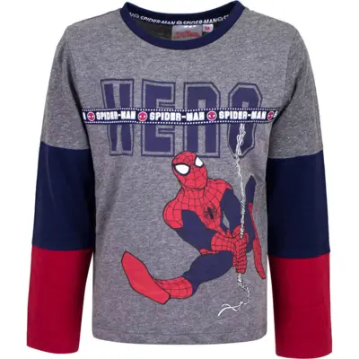 Spiderman t-shirt langærmet Hero grå