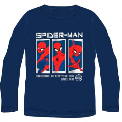 Spiderman t-shirt navy med lange ærmer