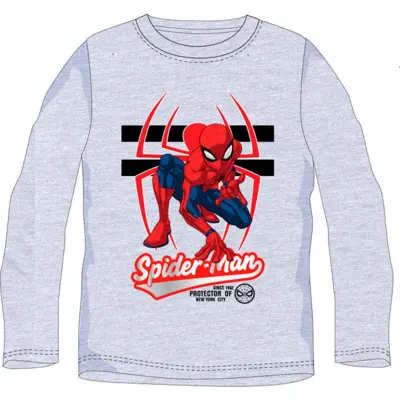 Marvel Spiderman t-shirt langærmet grå