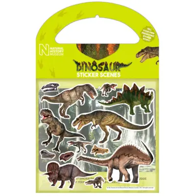 Dinosaur sticker scenes