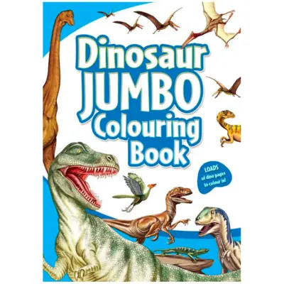 Dinosaur malebog med 160 sider
