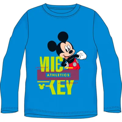 Mickey Mouse t-shirt med lange ærmer i blå