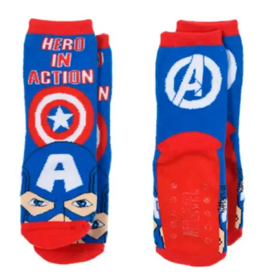 Marvel Avengers skridsikre sokker med Captain America