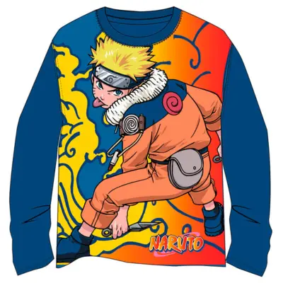 Naruto Ninja t-shirt med lange ærmer i blå