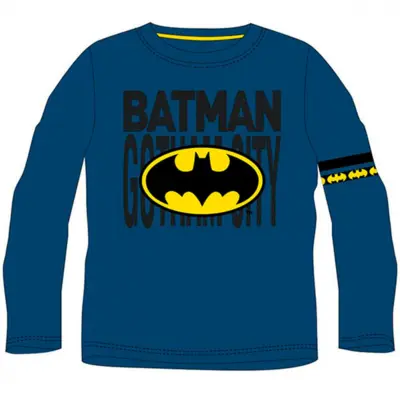 Batman t-shirt langærmet navy Gotham City