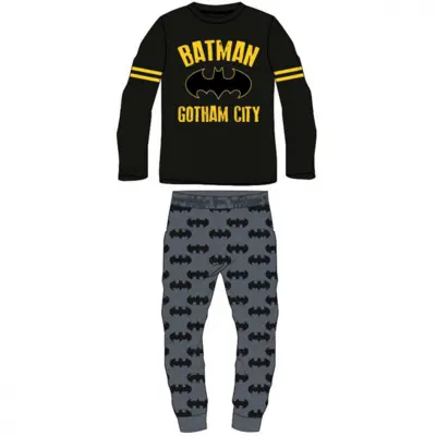 Batman pyjamas Gotham City i sort og grå farver