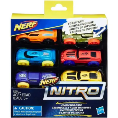Nerf Nitro skumbiler 6 stk pakke