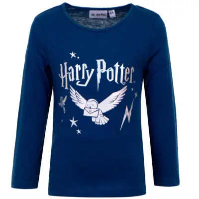 Harry Potter langærmet t-shirt blå