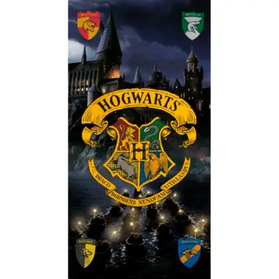 Harry Potter badehåndklæde 70 x 140 Hogwarts