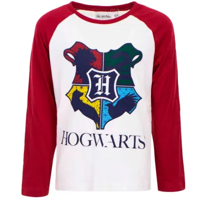 Harry Potter t-shirt langærmet Hogwarts