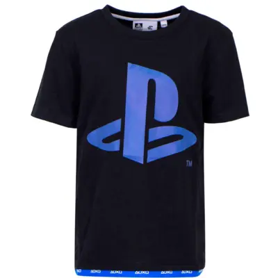 PlayStation kort t-shirt sort