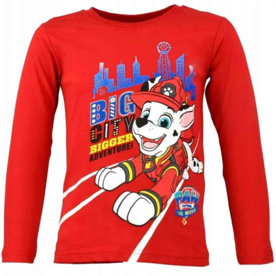 Paw-Patrol-langærmet-t-shirt-rød-big-city