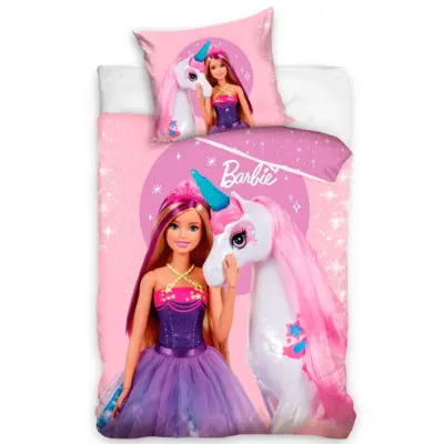 Barbie sengetøj 140 x 200 unicorn