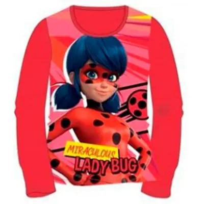 Miraculous Ladybug langærmet t-shirt rød