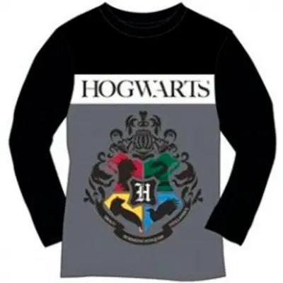 Harry Potter Hogwarts t-shirt sort grå