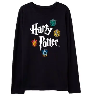 Harry Potter langærmet t-shirt sort