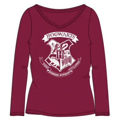 Harry Potter t-shirt langærmet bordeaux