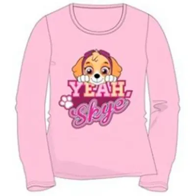 Paw Patrol t-shirt i rosa med Skye