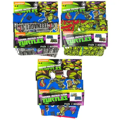 Ninja Turtles boxershorts 2-pak til drenge