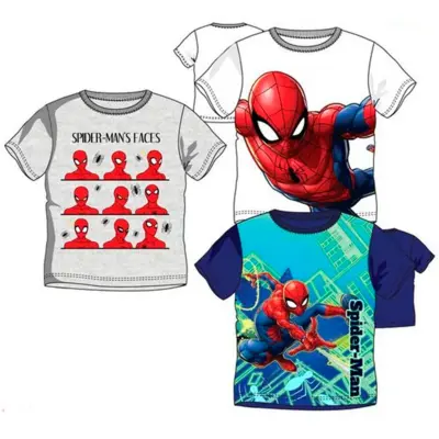 Marvel Spiderman t-shirts kortærmet i sej 3-pak
