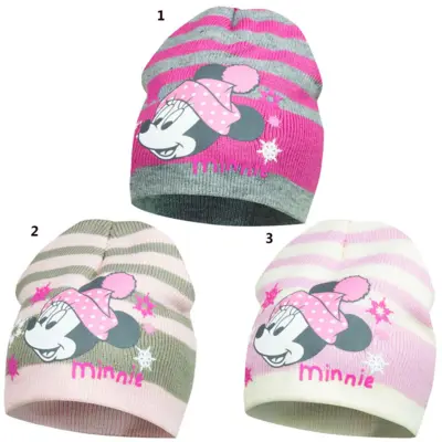 Minnie Mouse baby huer i 3 farver