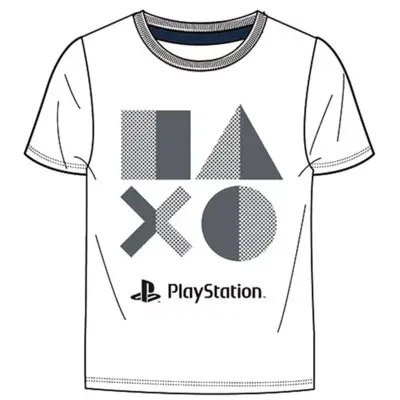 PlayStation-t-shirt-kortærmet-hvid