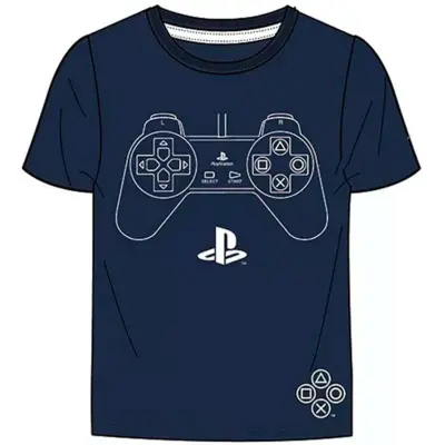 PlayStation kort t-shirt navy controller