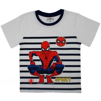 Spiderman-t-shirt-kortærmet-navy-Spidey