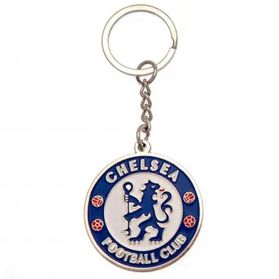 Chelsea-FC-nøglering-rund-metal