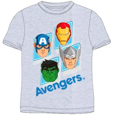 Marvel-Avengers-t-shirt-grå-Faces