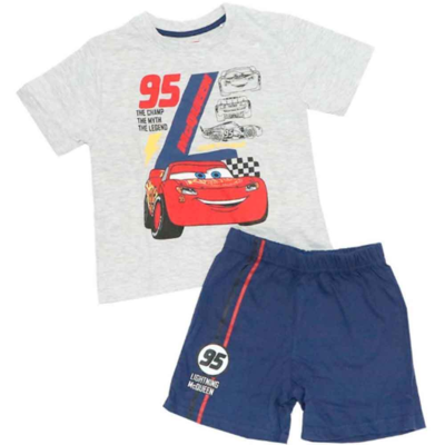 Disney-Cars-Pyjamas-kort-grå-navy