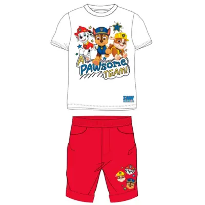 Paw-Patrol-sommersæt-t-shirt-samt-shorts