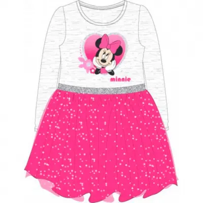 Minnie-Mouse-Tulle-Kjole-Grå-Pink