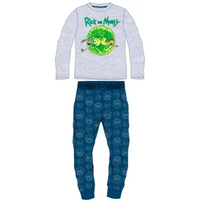 Rick-and-Morty-Pyjamas-Grå-Blå