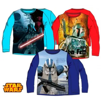 Star-Wars-Langærmet-T-shirts-str.-4-10-år