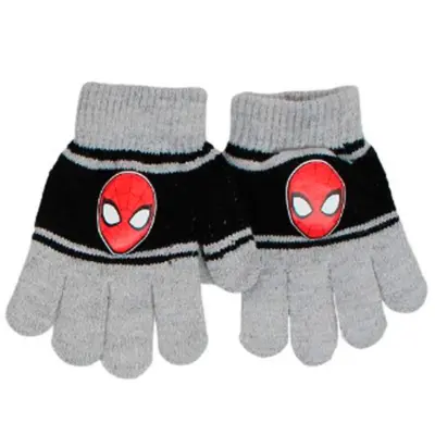 Marvel-Spiderman-Fingervanter-grå