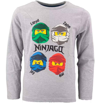 LEGO-Ninjago-T-shirt-Langærmet-grå