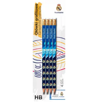 Real-Madrid-CF-blyanter-med-viskelæder-4-stk